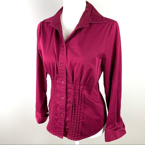 The Limited Tops - SOLD The Limited Button Down Dress Shirt Red